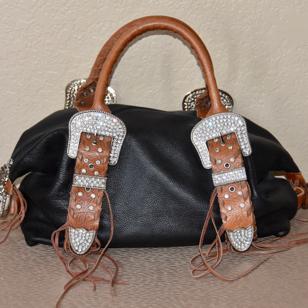 Charm And Luck By Jenny Syquia Rhinestone Buckle Handbag